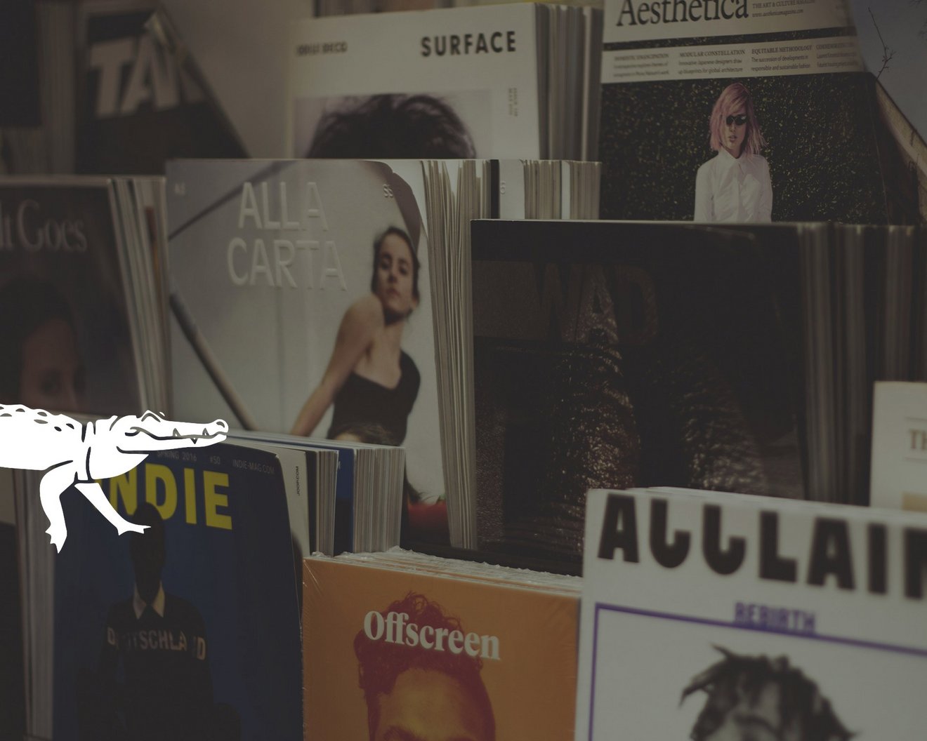 Magazines on a shelf, BISS PR & Communications